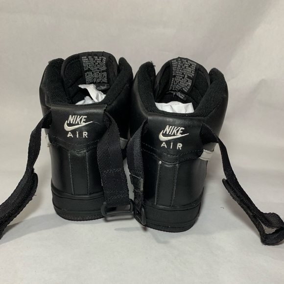 2002 NIKE AIR FORCE 1 HIGH BLACK WHITE size 6Y - Picture 7 of 8